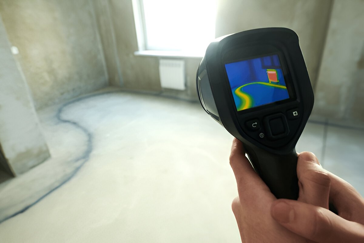 Thermal Detection for Water Leak by Berks Plumbing & HVAC Specialist