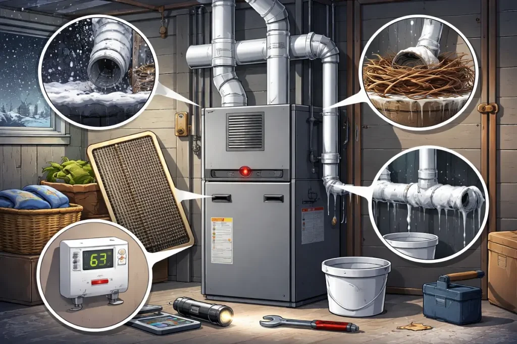 Common Furnace Issues in Extreme Cold 