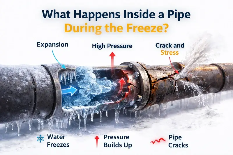 What Happens Inside a Pipe During the Freeze?