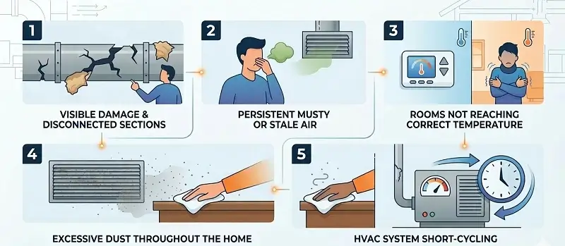 5 Major Old Ductwork Replacements Signs