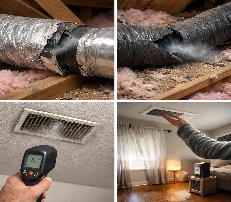 Clear Signs Of Leaking Air Ducts In Homes