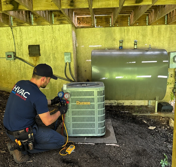 Certified heat pump technicians at Berks Plumbing & HVAC Specialist
