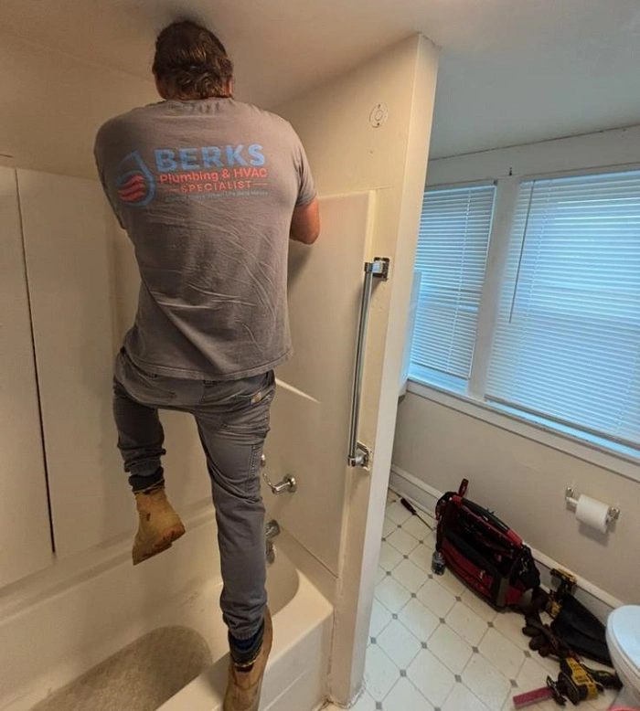 Shower Fixture Installation plumber in reading, PA