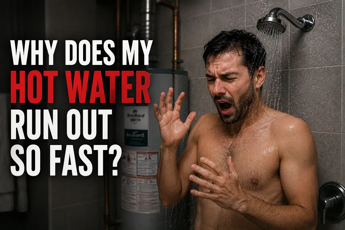 why does my hot water run out so fast