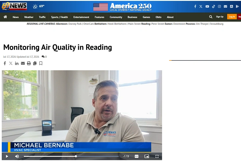 michael bernabe - HVAC specialist featured WFMZ news